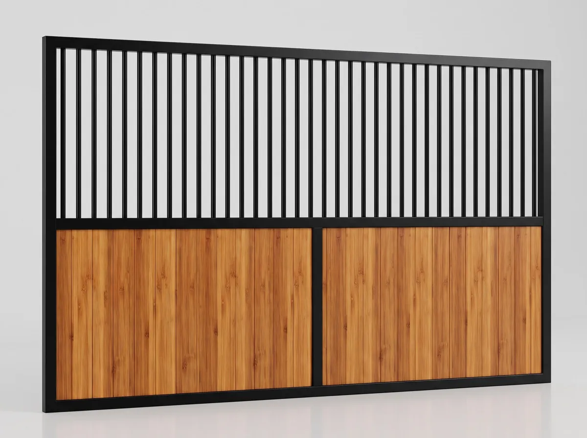 Boks dla konia 3,5 × 3,5 m — komplet z wycięciem V — zdjęcie 4